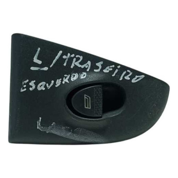 Moldura C/botão Vidro Elétrico Traseiro Esquerdo Fiat Brava. Cinza