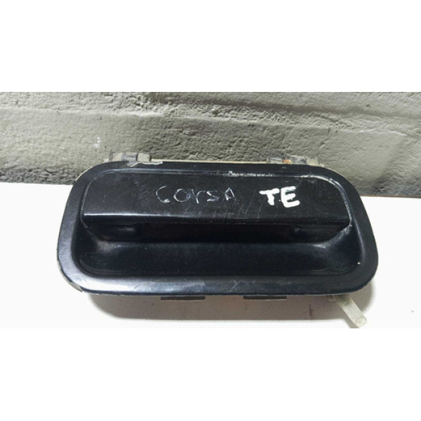 Maçaneta Externa Traseir Esquerda Corsa Sedan 2000 A 2006  Preta Traseira
