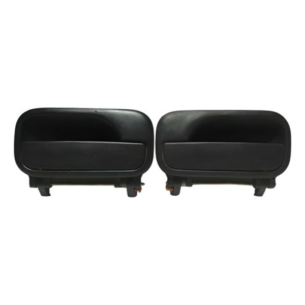 Par De Maçaneta Externa Traseira Vectra 96/05. Preto Dianteira/traseira