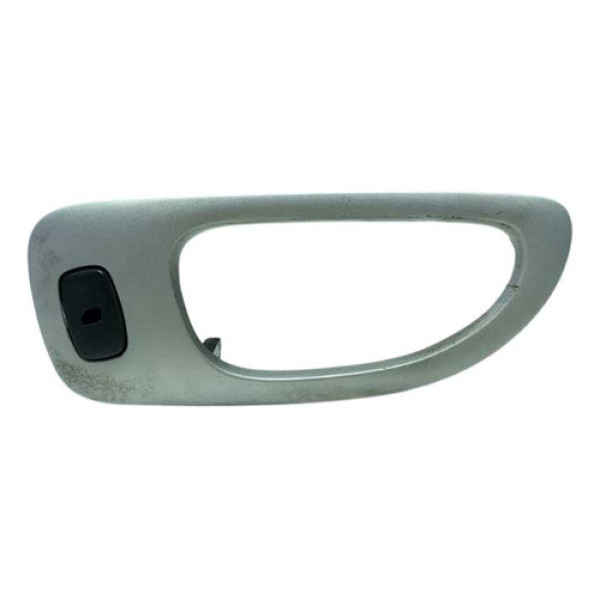 Moldura Maçaneta Interna Traseira Direita Peugeot 307 2006. Preto Traseira