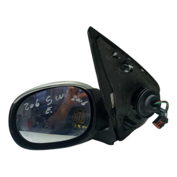 Retrovisor Elétrico Esquerdo Peugeot 206 Sw 2008.