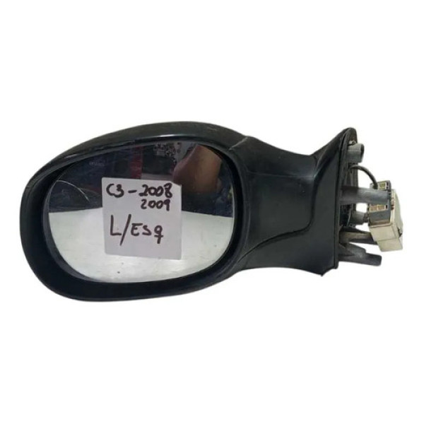 Retrovisor Elétrico Esquerdo Citroën C3 2008/2009.