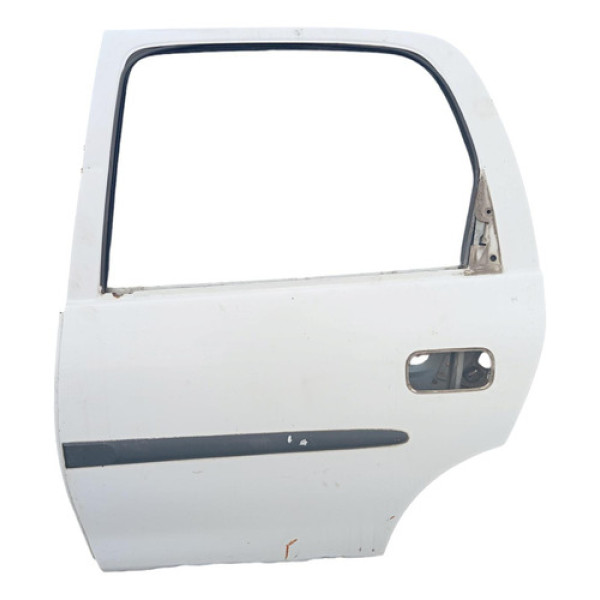 Porta Traseira Esquerda Gm Corsa 2001 Traseira Esquerda Branco